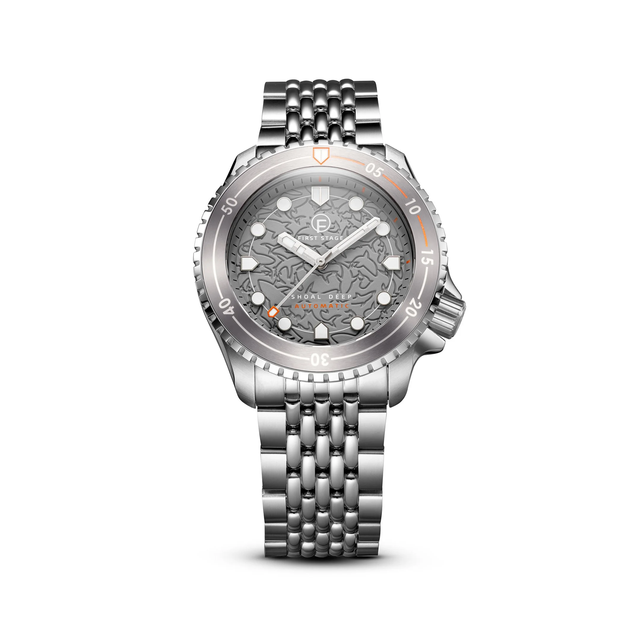 FIRST STAGE SHOAL DEEP DIVER 時計 The Shoal Deep - Steel Finish — FIRST STAGE